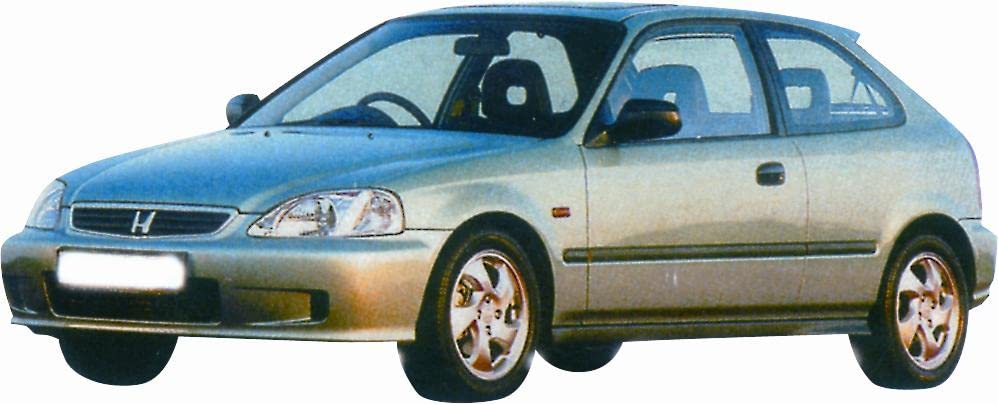 CG94 RETROVISORE Elettrico Sinistra [Lato Guida] per Auto: Civic 3 Porte - Calotta Nera VERNICIABILE