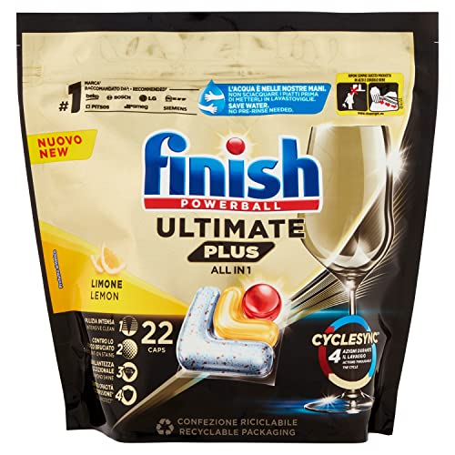 Finish DISHWASHER_DETERGENT Limone | 22 unità (Confezi. da 1)