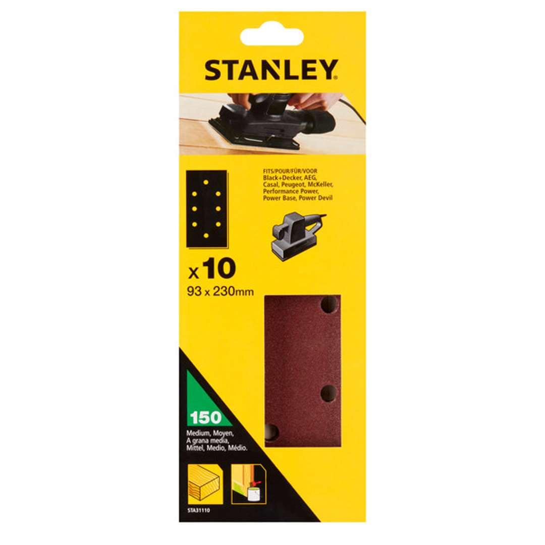 STANLEY ‎STA31110-XJ 10 Fogli di carta abrasiva perforata