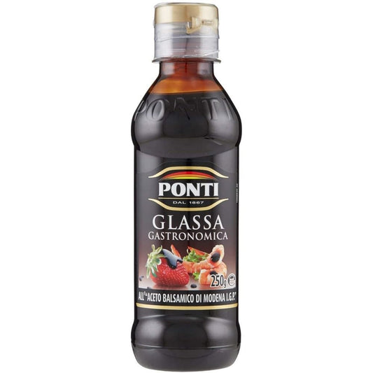 3x Ponti Glassa Gastronomica 'Balsamic Cream', 200 ml