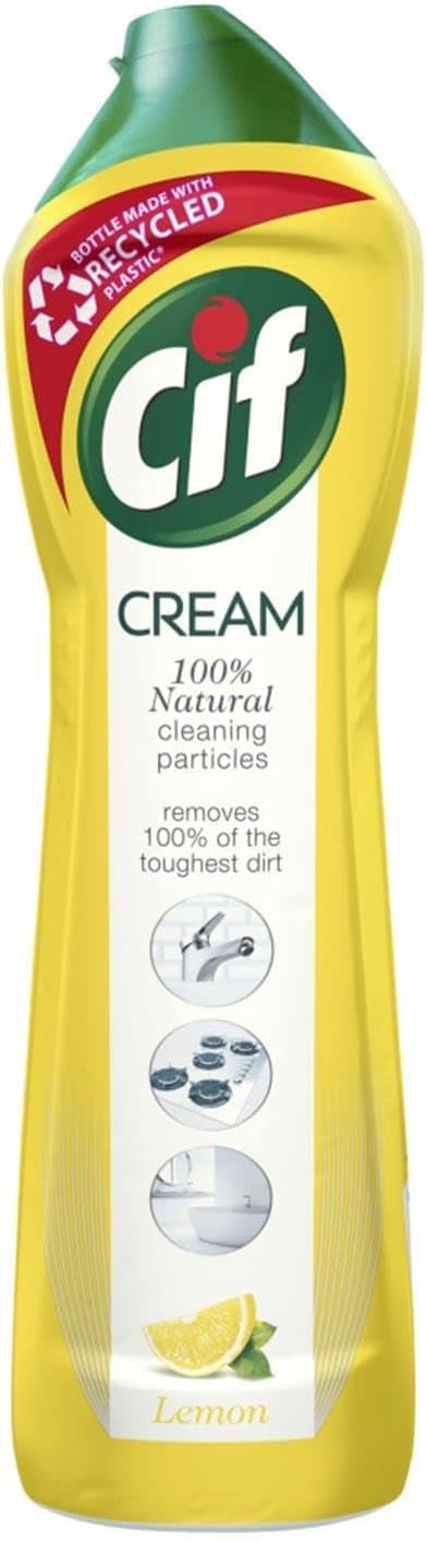 CIF, anticalcare in crema, al limone, 500 ml (confezione da 4)