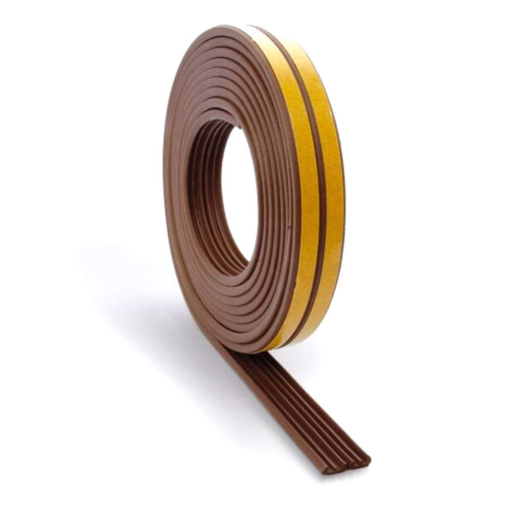 VERDELOOK, Geko 940001, Guarnizione per porte e finestre, L: 6 m, L x A: 9 x 4 mm, durata massima: 8 anni, Marrone (braun)
