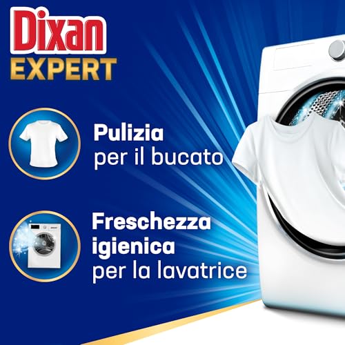 Dixan DISCS 4in1 Expert Smacchiante Detersivo Lavatrice (25 Lavaggi), Capsule lavatrice per una pulizia profonda del bucato e freschezza igienica per la lavatrice, Rimuove le macchie da 20°C.