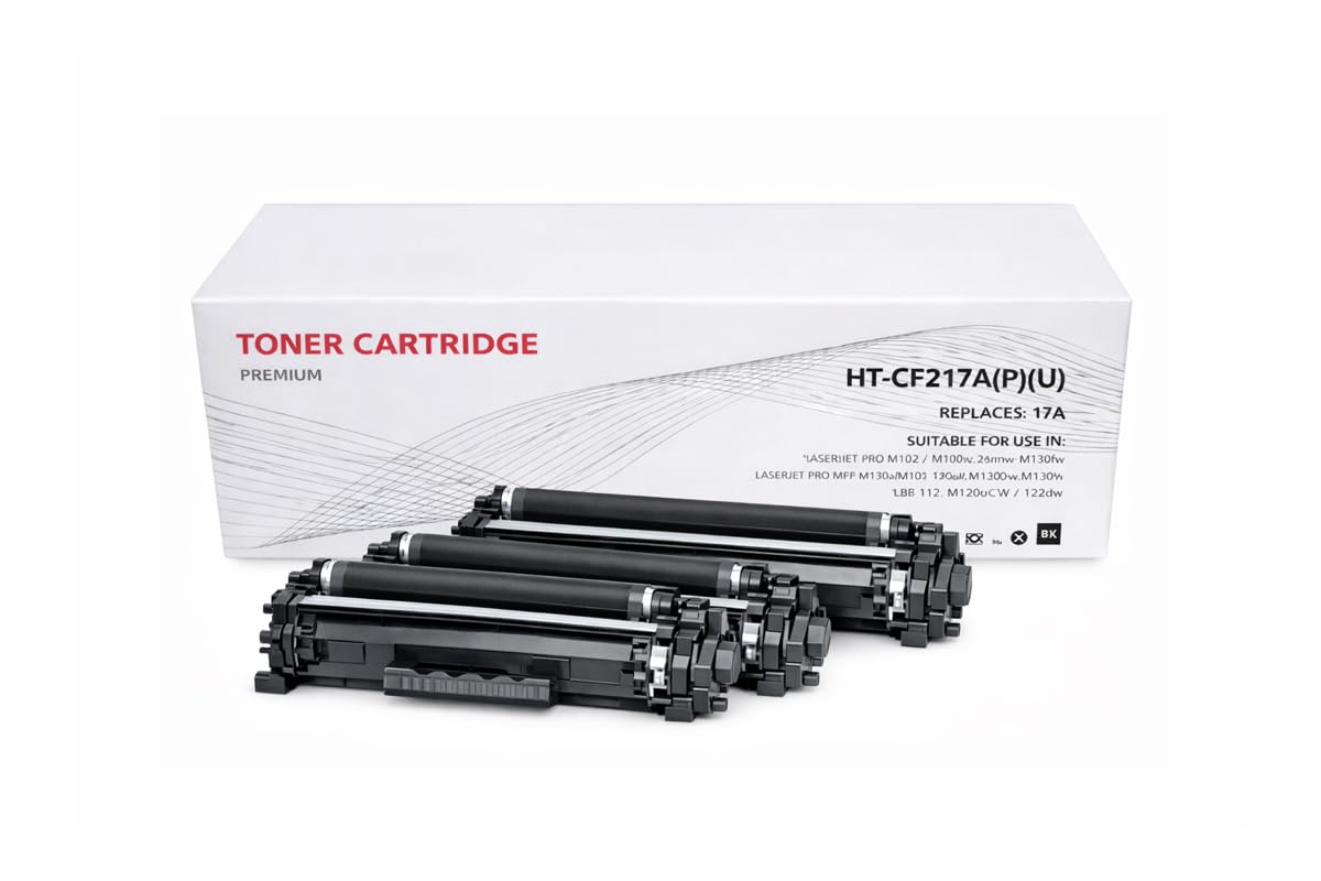 CG94 Toner Compatibili HP 17A CF217A, Pacco da 3, Premium per LaserJet Pro M102 / M130 / LBP112