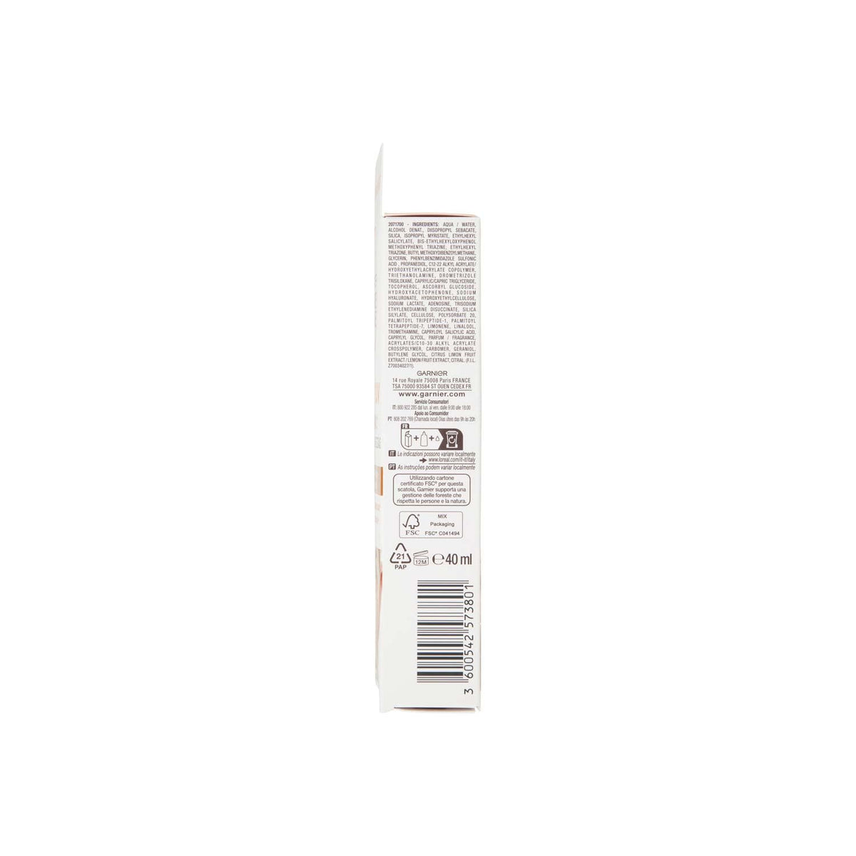 Garnier Ambre Solaire Crema Anti - Macchie alla Vitamina C, SPF50, 40ml