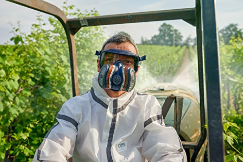 GVS SPR401 Elipse INTEGRA A1P3 semimaschera con protezione occhi e filtri sostituibili pronta all'uso M/L blu