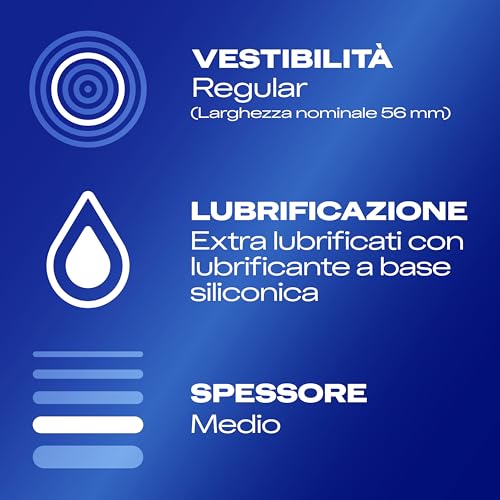 Durex Settebello Jeans Preservativi Easy-On 56mm, 10 Profilattici