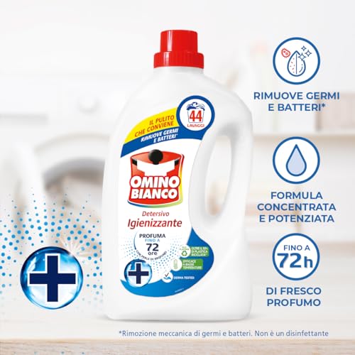 Omino Bianco - Detersivo Lavatrice Liquido, Igienizzante