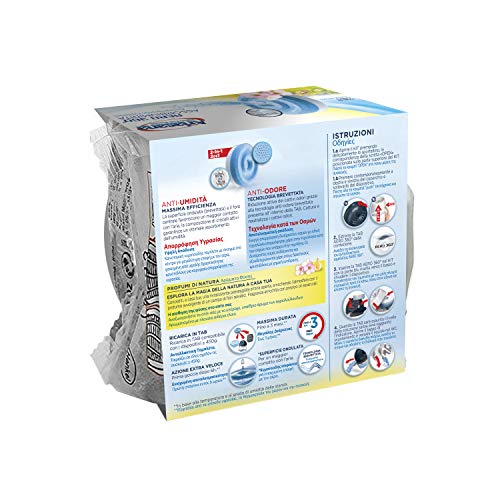 Ariasana Aero 360° Ricarica TAB Fiori di Campo per Dispositivo Aero 360° Kit, Assorbi Umidità in Tab al Profumo di Natura, Elimina Umidità e Cattivi Odori, 1 TAB da 450g