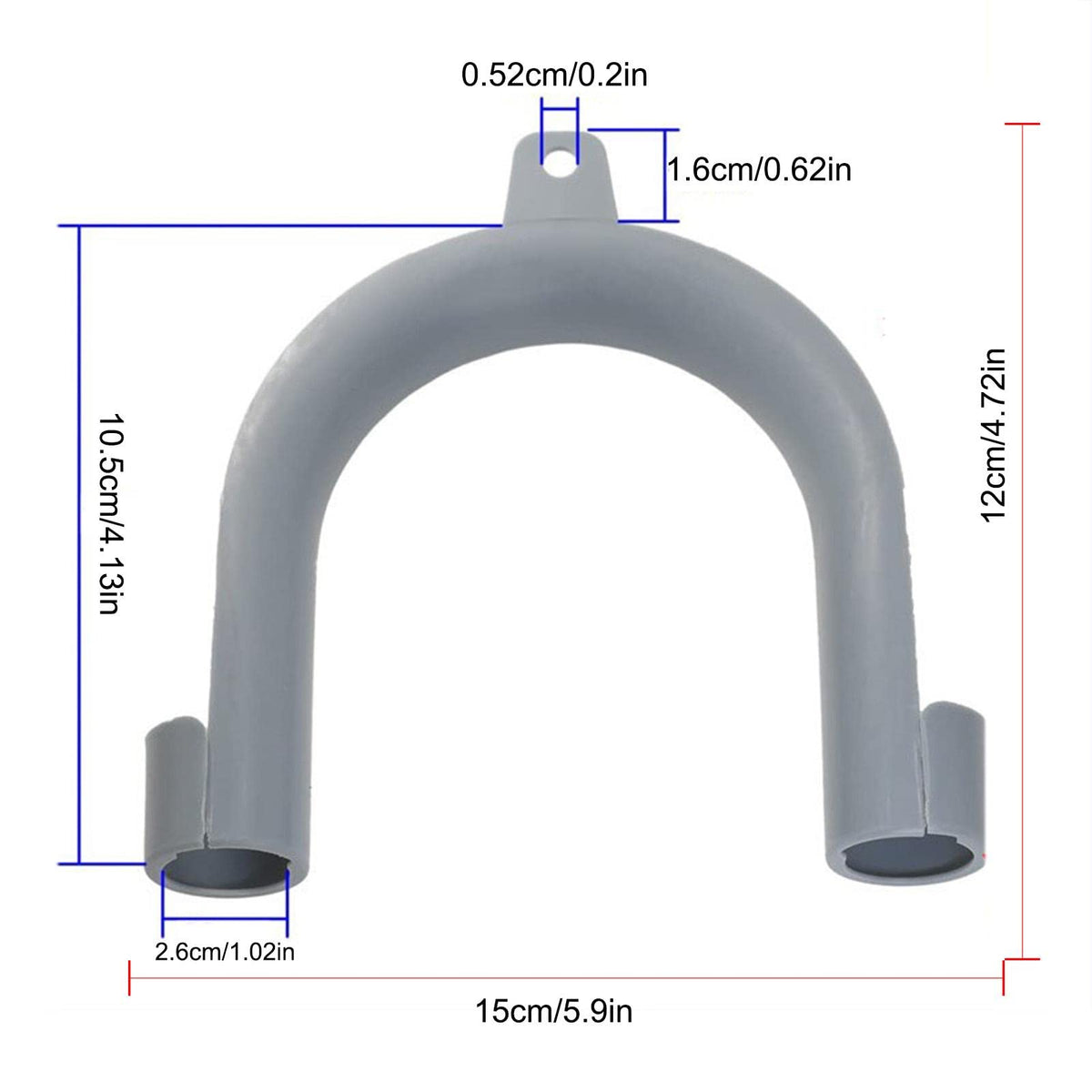 Tiandeng 2 PCS Fascetta per Tubo di Scarico Lavatrice | Supporto per Tubo di Scarico Lavatrice a Forma di U | Adattatore Universale per Gancio per Tubo di Scarico della Lavatrice per Tubi di Scarico