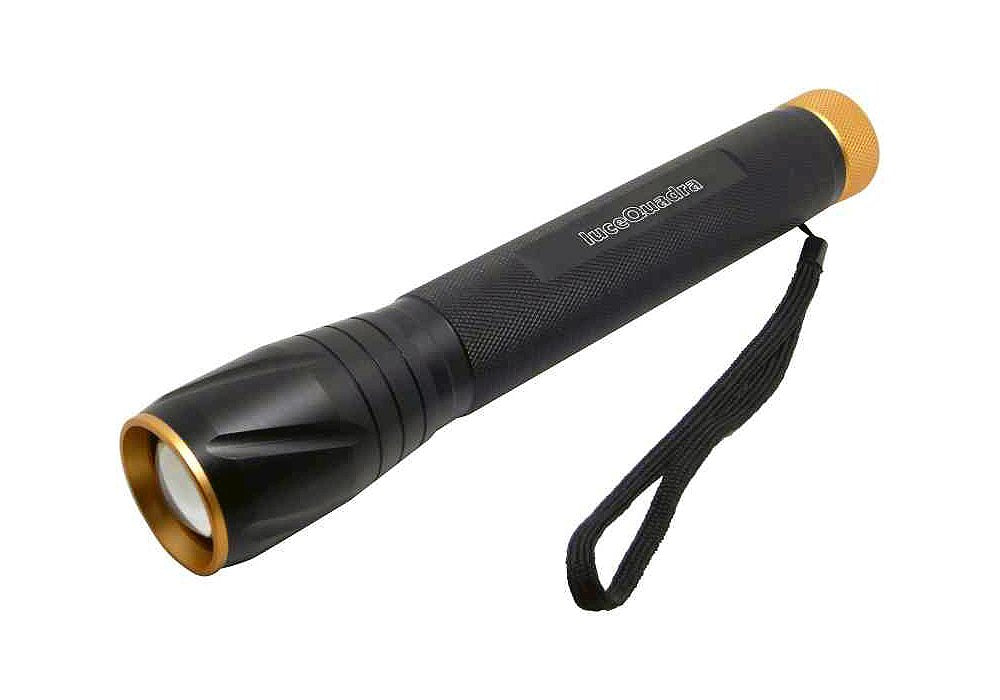 CFG EL014 Torcia in Alluminio a Batteria, Nero