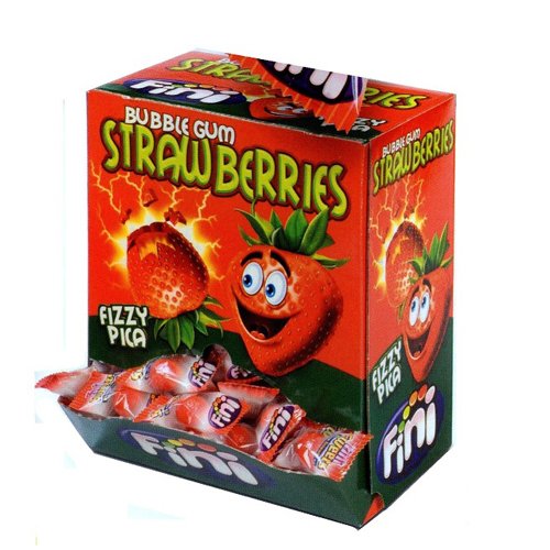 Fini Gum Fragola 200 pz (Il pacchetto può variare)