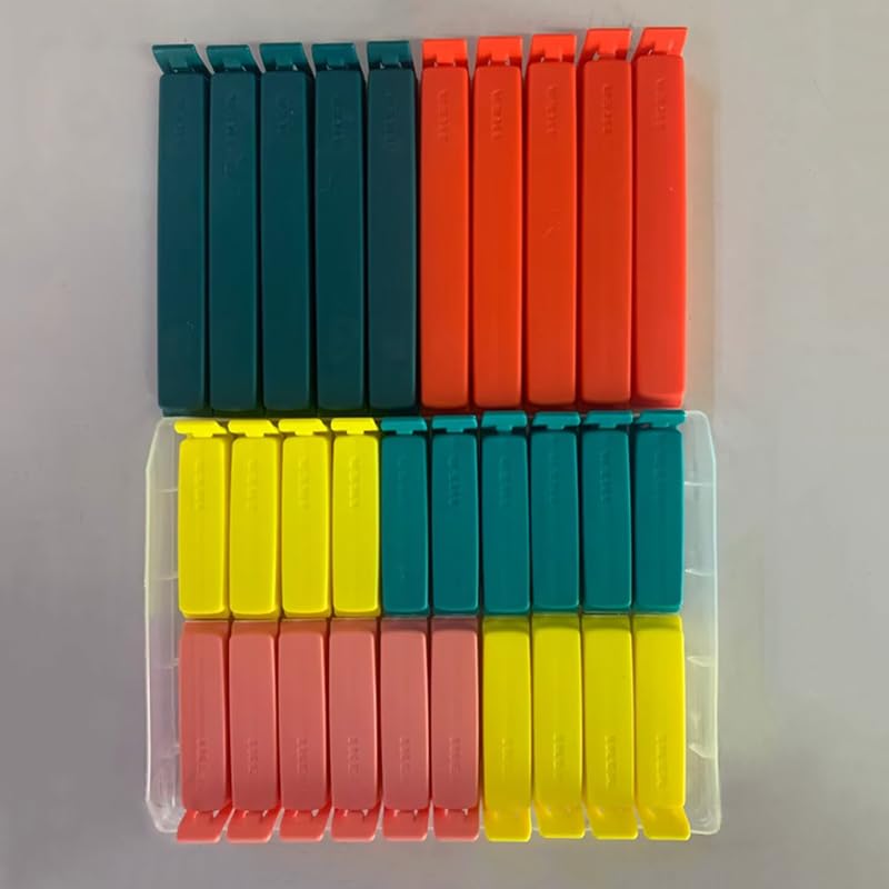Ikea 103.391.71 Bevara - Clip per chiudere sacchetti, 30 pezzi, colori vari, misure varie