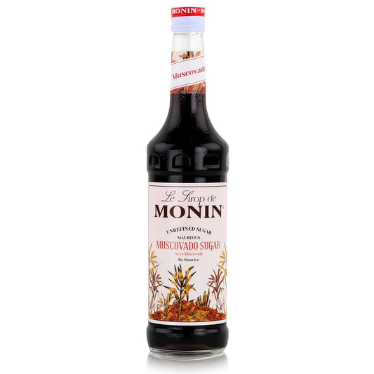 MONIN Sciroppo di zucchero moscovado di alta qualità, 700 ml, per caffè e cocktail, vegano, senza allergeni, aromi e coloranti naturali al 100%