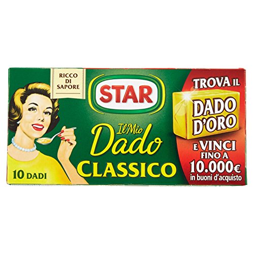 Star - Dado Classico, Ricco di Sapore, Verdure e Olio Extravergine d'Oliva - 6 confezioni da 10 dadi [60 dadi]