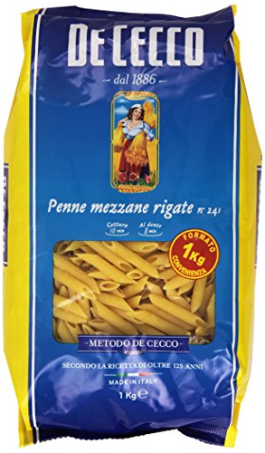 De Cecco - Pasta, Penne Mezzane Rigate - 1000 G - [confezione da 6]
