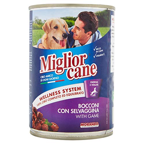 Migliorcane - Bocconi con Selvaggina, con Vitamine e Sali Minerali - 24 pezzi da 405 g [9720 g]