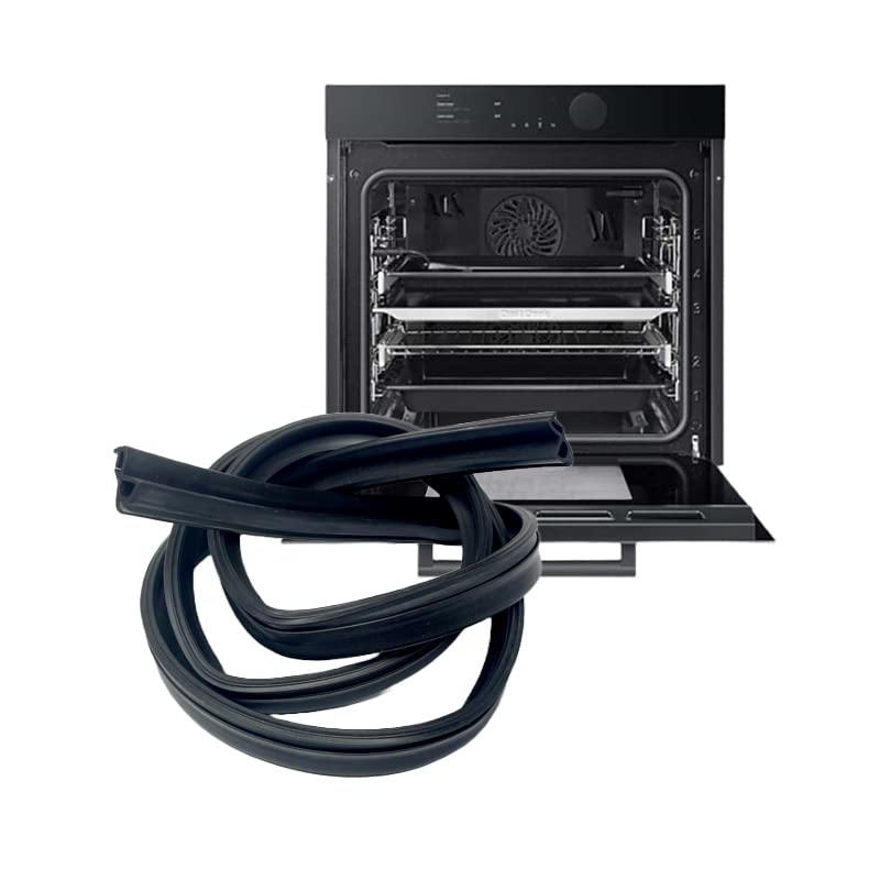 CG94 - Guarnizione Universale per Forno ad Incasso 1400mm | Compatibile con Ari!ston e Indesi!t | Materiale Resistente alle Alte Temperature | Facile Installazione, Nero