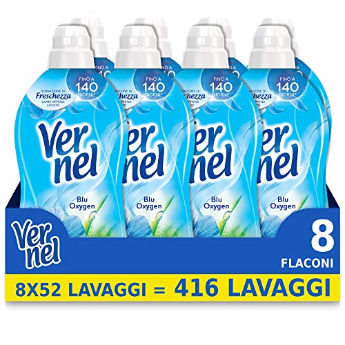 Vernel Blu Oxygen Ammorbidente Lavatrice Concentrato Profumato, Intensa Freschezza e Morbidezza
