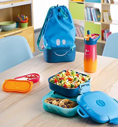 Maped 872303 Picnik Concept Kids - Borsa termica per il pranzo per bambini con maniglia di trasporto - Parte inferiore isolata - Borsa termica per il pranzo - Blu - 9L 872301