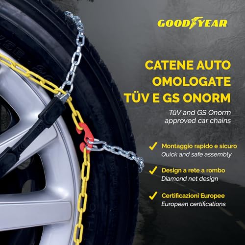 Goodyear 77900 "G9, Catene Neve Auto 9 mm