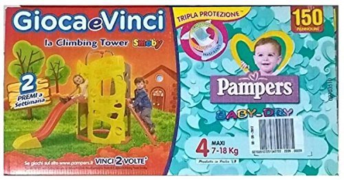 Pampers baby dry 150 pannolini taglia 4 Maxi (7-18 Kg)