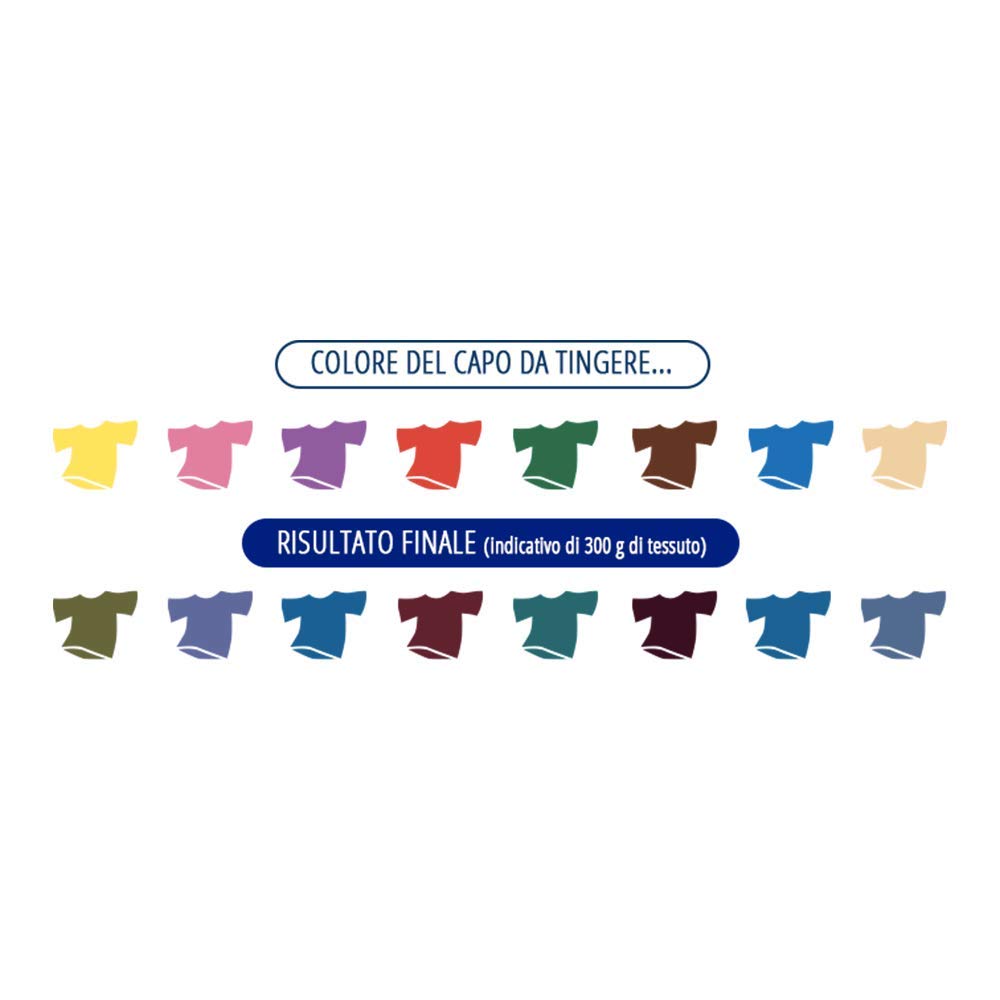 Coloreria Italiana Grey Colorante Tessuti e Vestiti in Lavatrice, colorante colore Jeans, 1 Confezione, 350g