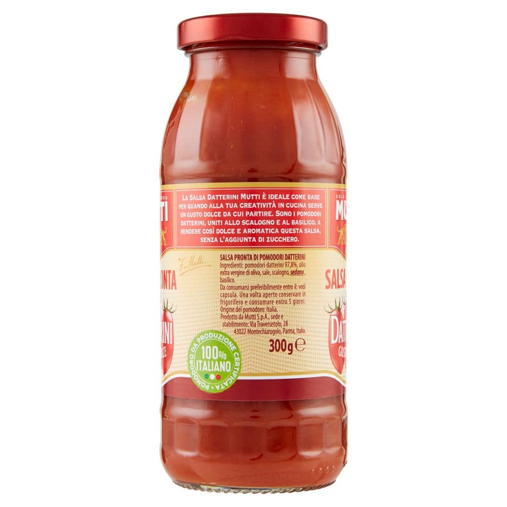 Salsa Datterino Mutti 12x300g - Confezione di 12pz da 300g