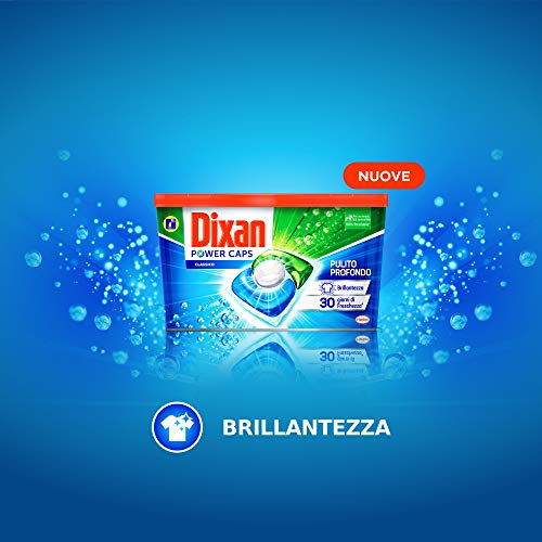 Dixan Powercaps, Detersivo Lavatrice Predosato In Capsule, confezione da 60 capsule (lavaggi) - 900 g