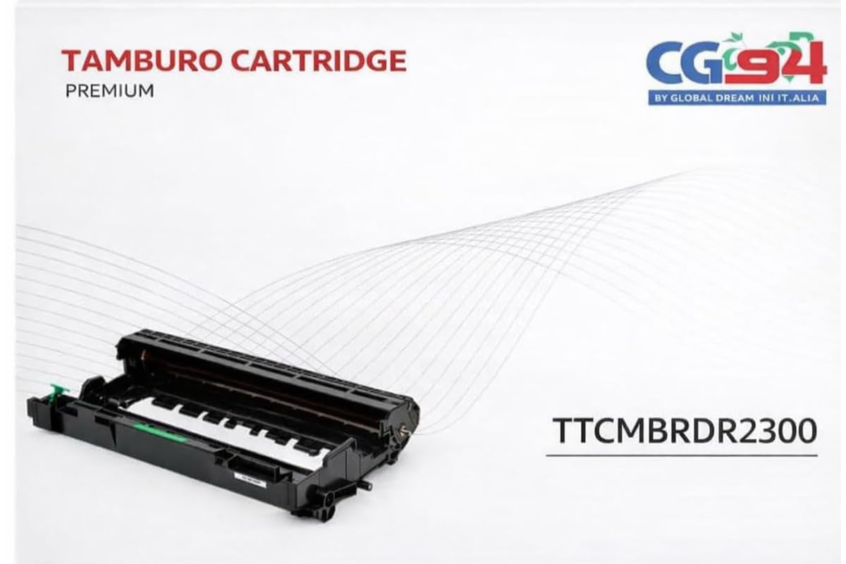 CG94 Tamburo Premium compatibile con Brother DR2300, Nero, Alta Capacità 12.000 Pagine, per HL-L2300D, DCP-L2500D, MFC-L2700DW