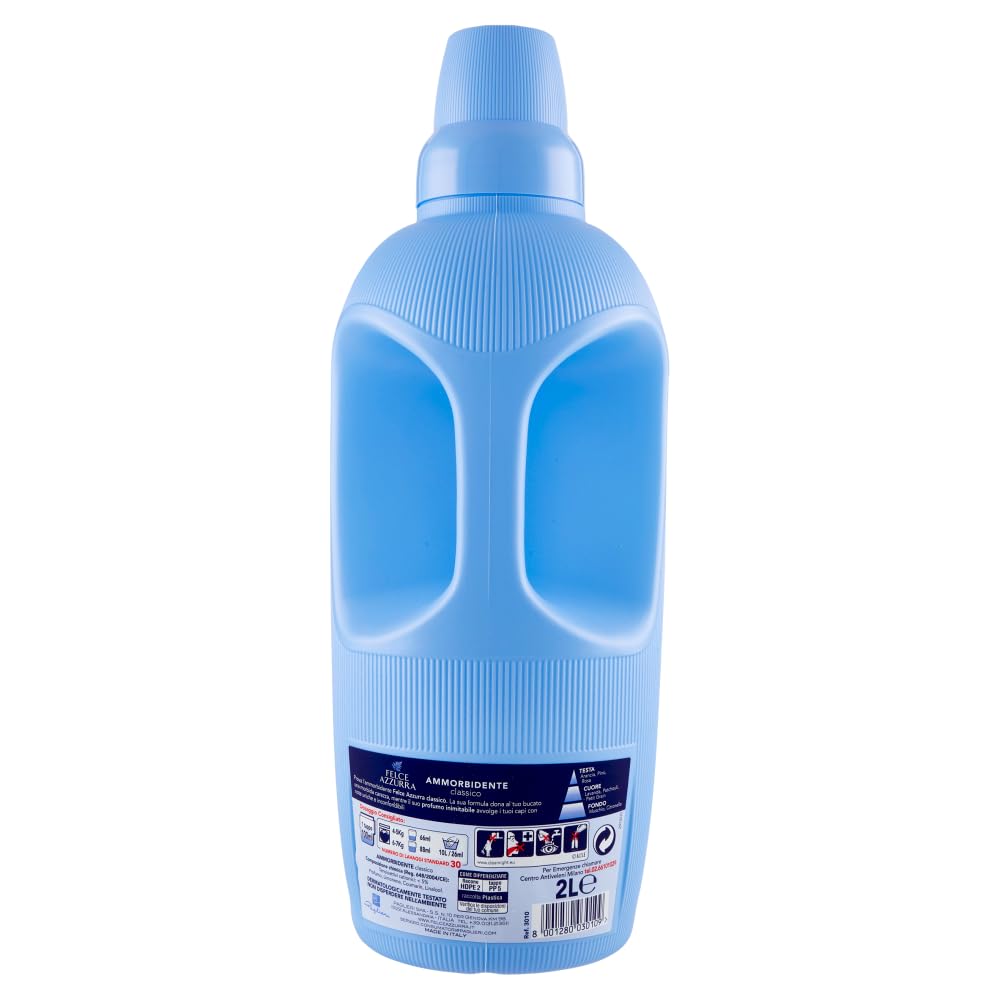 6x Felce Azzurra - Ammorbidente Classico, Profumo Inconfondibile, Capi Morbidi - 30 Lavaggi - 2Lt