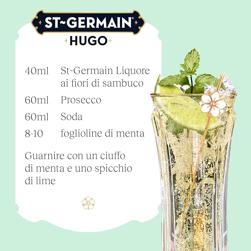 St-Germain Liquore Artigianale ai Fiori di Sambuco e Hugo Cocktail Kit con liquore