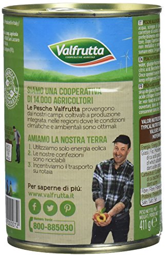 Valfrutta Pesche - Scatola da 411 gr