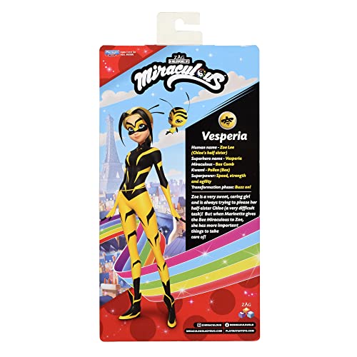 Miraculous: Tales of Ladybug and Cat Noir- Miraculous Vesperia Doll, Colore Multicolore/Onde del Mare, 10.5 inch, 50013