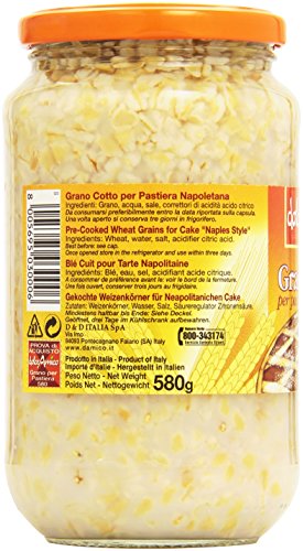 D'Amico - Dolce Amico, Grano Cotto Per Pastiera Napoletana - 8 pezzi da 580 g [4640 g]