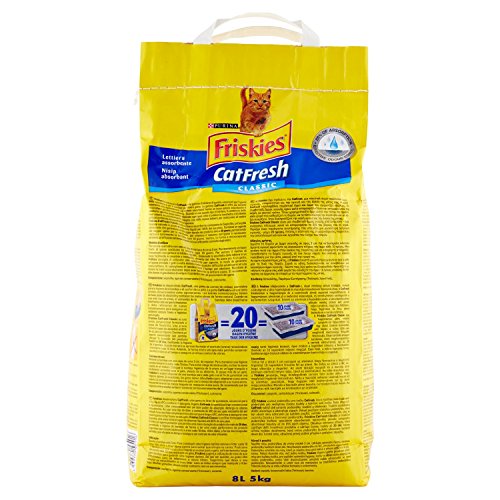 Purina Friskies Lettiera gatto Cat Fresh Classic, 1 Confezioni da 5 kg (8l)
