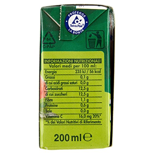 Yoga Succo Optimum Pesca - 8 confezioni da 3 pezzi da 200 ml [24 pezzi, 4800 ml]