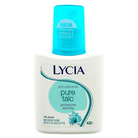Lycia - Anti Odorante Pure Talc, Protezione Asciutta - 75 ml