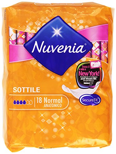 Nuvenia - Assorbente, Sottile Normal Anatomico - 18 Assorbenti