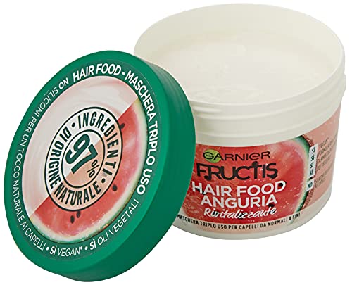 GARNIER Fructis Hair Food, maschera 3 in 1, 390 ml