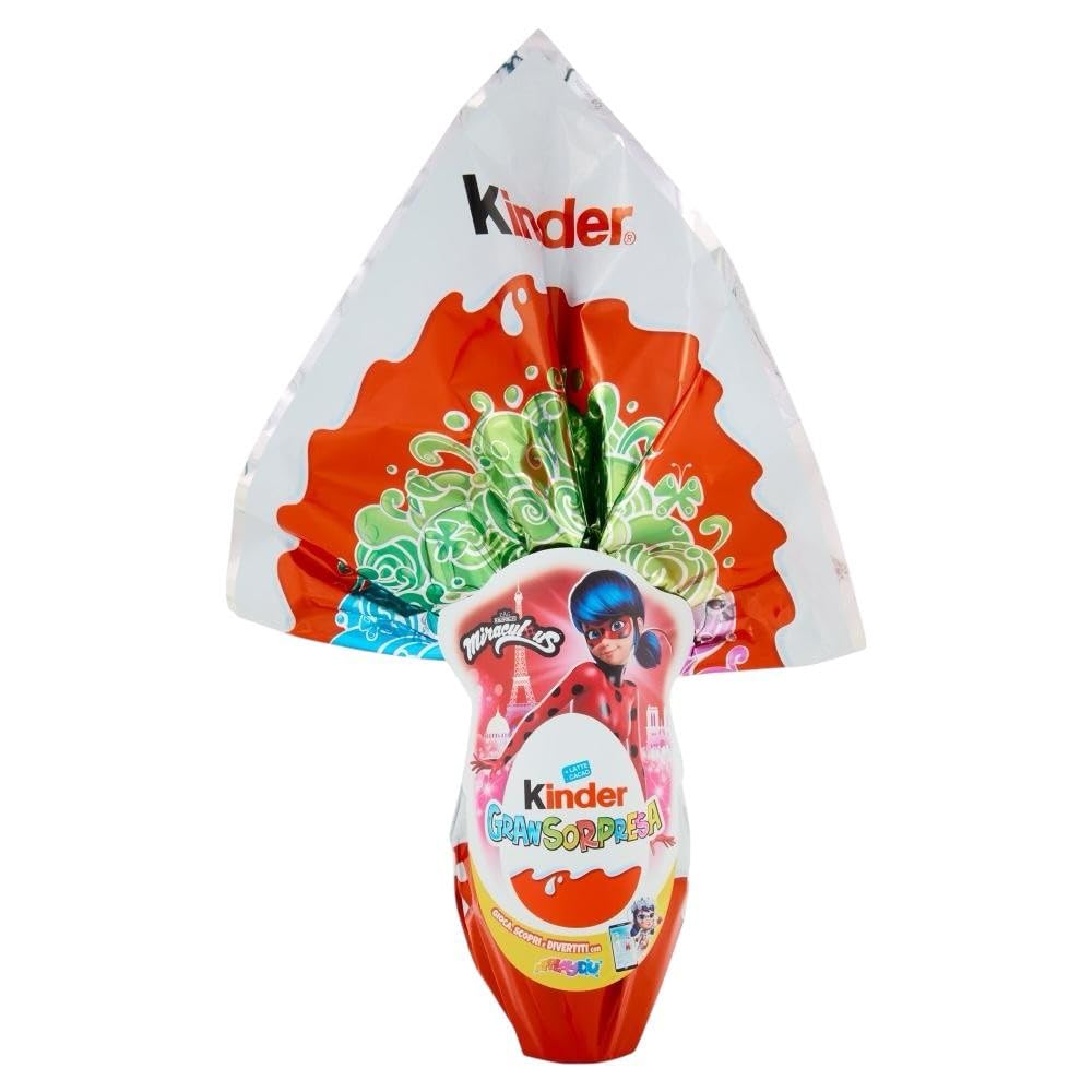 CG94! BOX GRANSORPRESA Uovo di Pasqua miraculus 2025 grammi 150 + 2 CIALDE LUCKY CAFFE' OMAGGIO