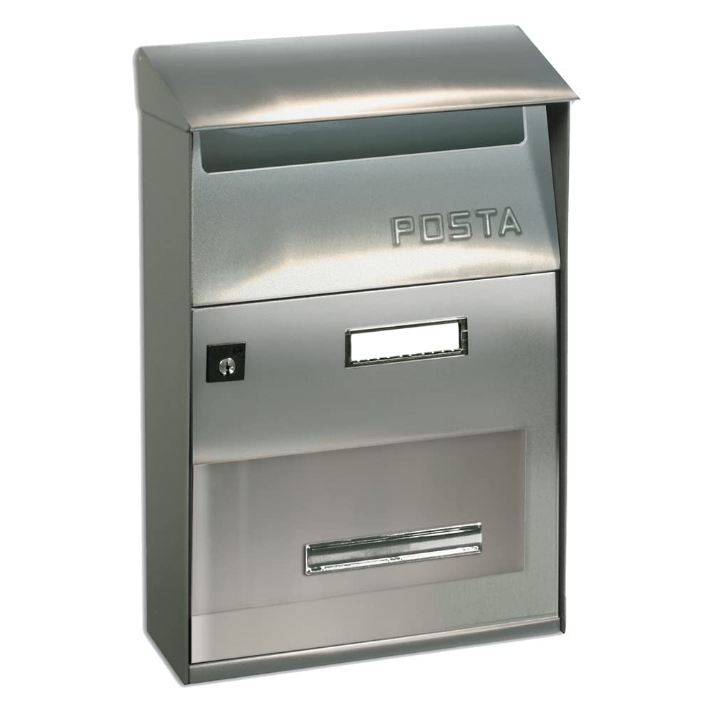 Cassetta per lettere FT EVO in acciaio con tetto Alubox 64517