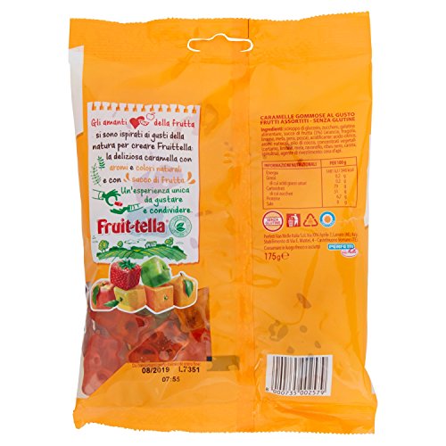 Fruittella Orsetti, Caramella Gommosa, Frutti Assortiti, 12 buste da 175 g [2100 g]