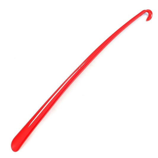 Calzascarpe Tronchetto per Scarpe con Manico Lungo con Disegno Calzascarpe Lungo con Gancio per Uomo, Donna, Bambino, Stivali e Tutte Le Scarp (Colore : Rosso, Dimensione : 82cm)