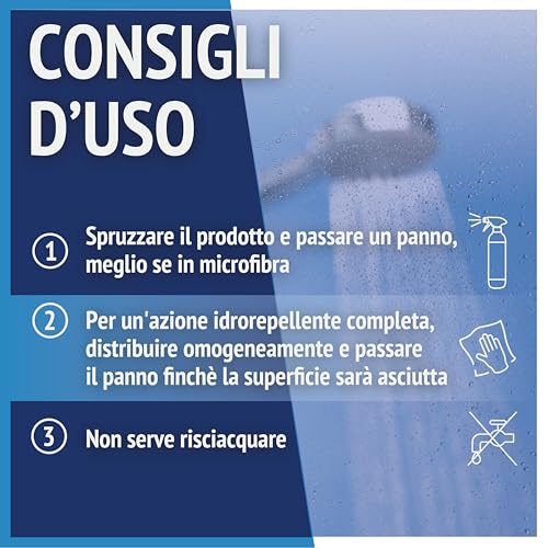 Quasar - Doccia Vetri - Anticalcare, Antivapore, Idrorepellente - 680 ml