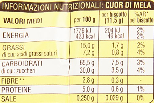 Mulino Bianco - Biscotti Cuor di Mela - 3 confezioni da 300 g [900 g]