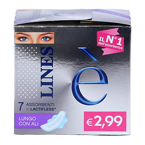 Lines è Assorbenti in Lactifless con Ali, 8 Pezzi
