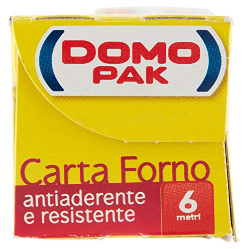 DomoPak - Carta Forno, Antiaderente e Resistente Larghezza 36 Centimetri - 6 Metri