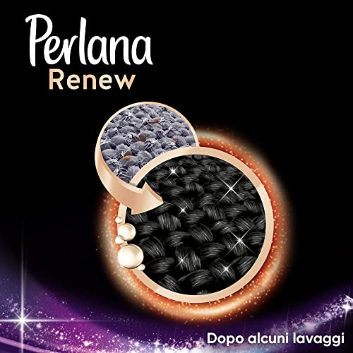 Perlana Renew Caps Neri, detersivo lavatrice capsule, formula 3in1, ottimale per tutti i capi scuri, confezione risparmio da 8 x 18 lavaggi, totale 144 lavaggi