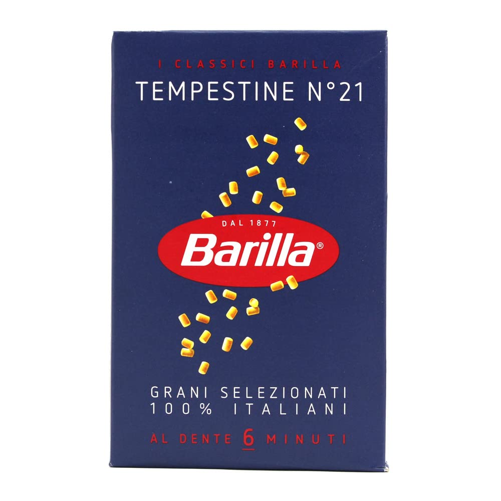 Barilla 5 x Tempestine Italian Pasta n. 21, 500 g